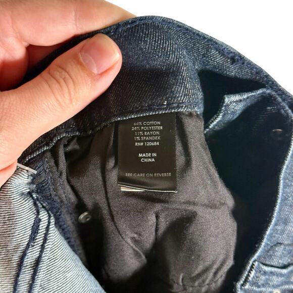 RUDE Hot Topic Men's 26x32 Dark Indigo Super Skinny Jeans Slight Stretch Denim - Picture 6 of 12